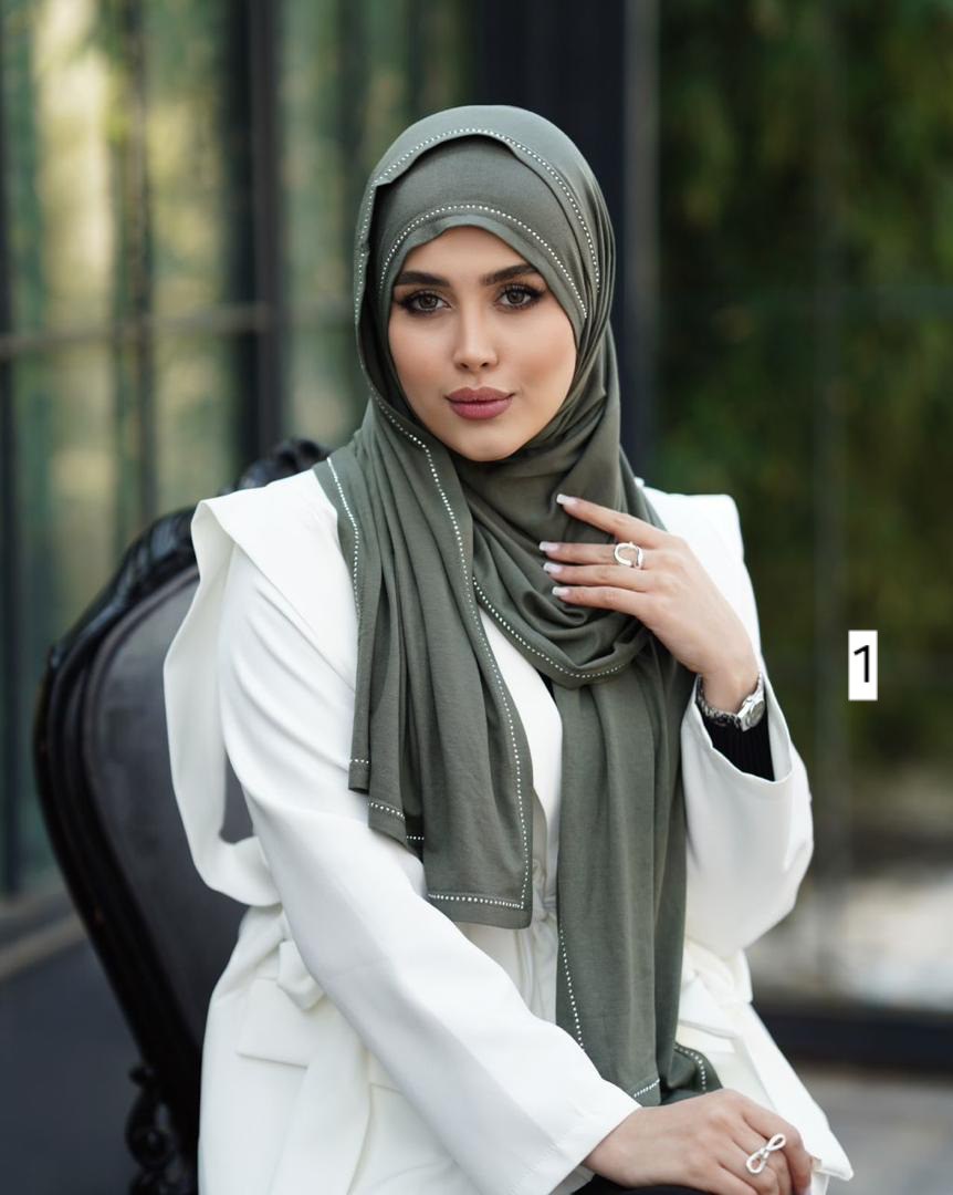 شال کشی حاشیه نگین دار کد ۷۲۱