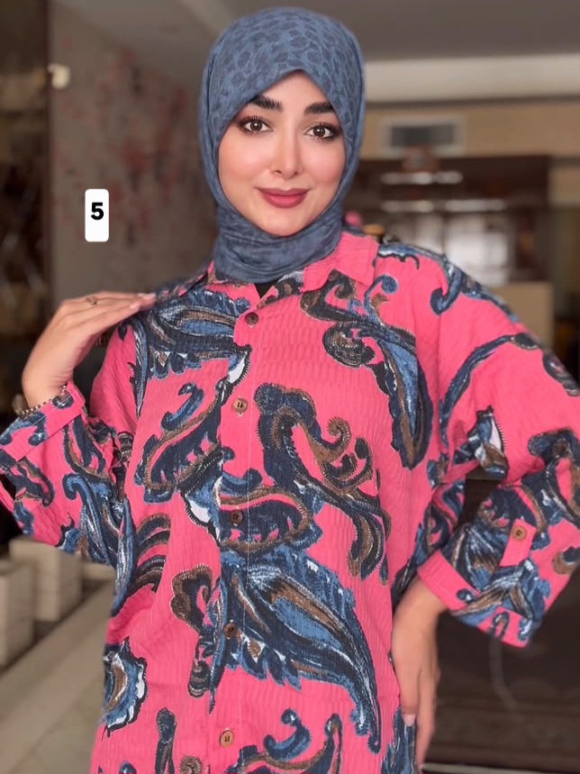 شومیز نخی طرحدار کد ۱۰۸۹