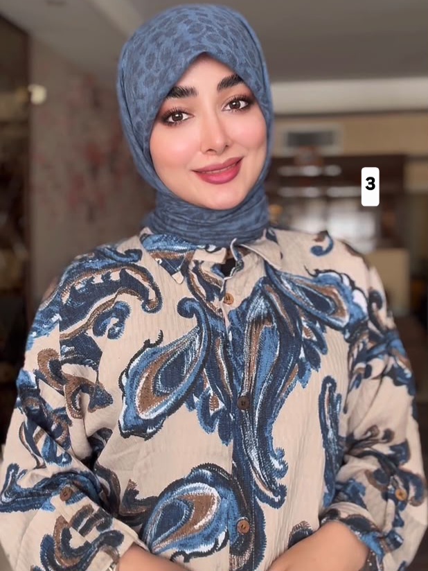 شومیز نخی طرحدار کد ۱۰۸۹