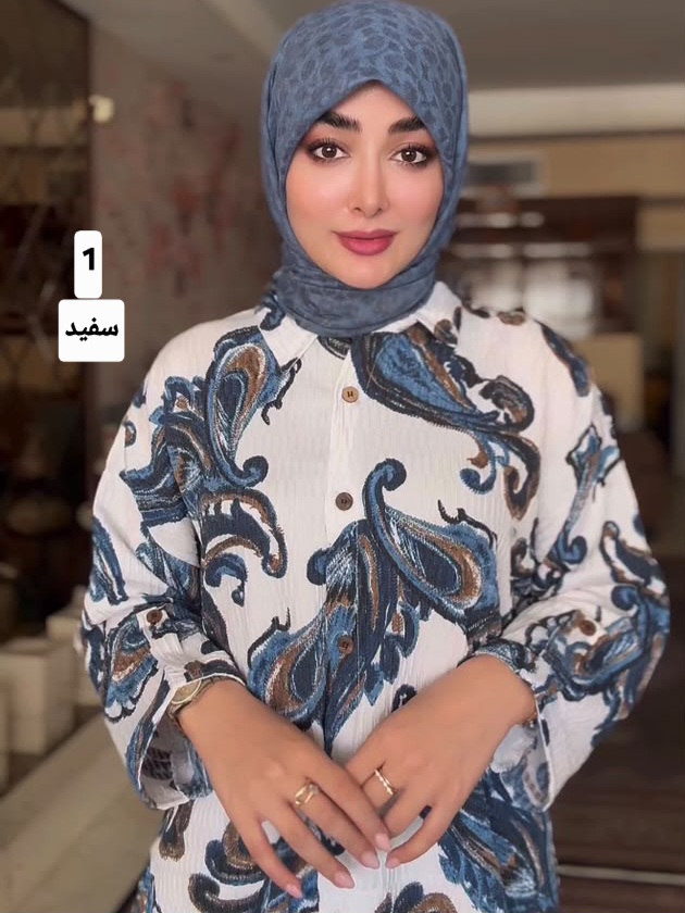 شومیز نخی طرحدار کد ۱۰۸۹